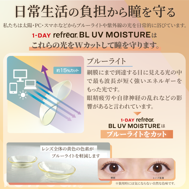 Refrear BL Moisture55 1day リフレア BL UV モイスチャー 30枚入